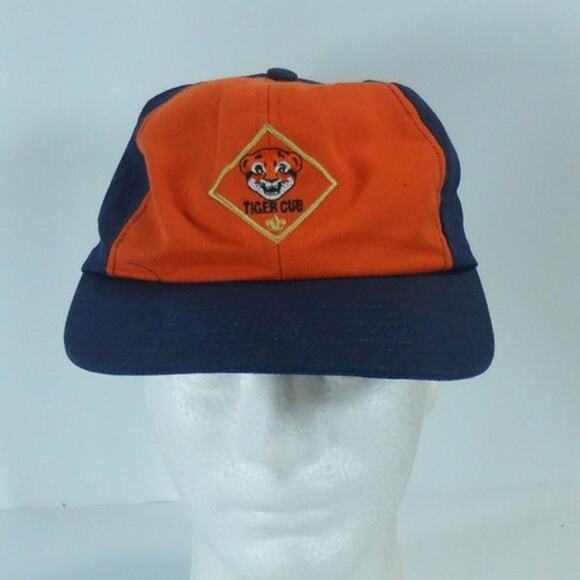 TIGER Cub Scout BSA Official Snapback Baseball Cap Hat Twill Small Medium S/M - Picture 3 of 8